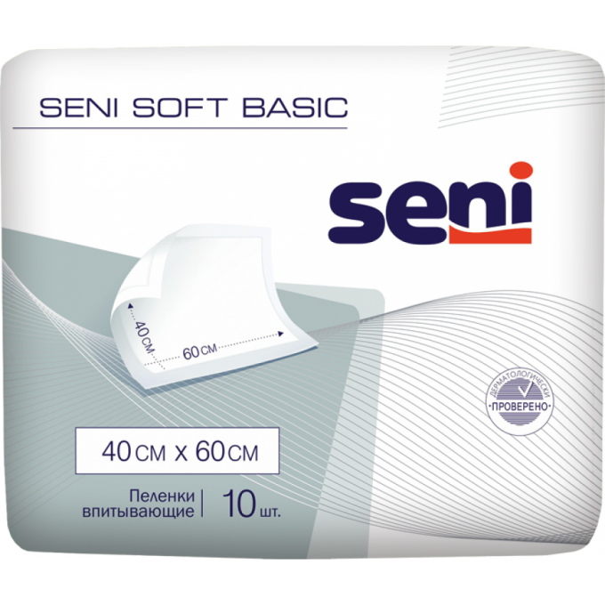 Пеленки SENI SOFT BASIC 40 x 60 см, 30шт SE-091-B030-J01