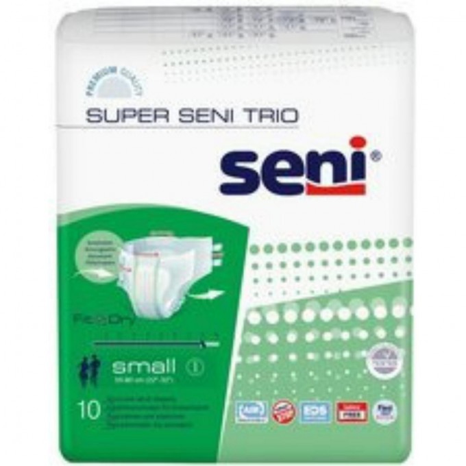Подгузники для взрослых SUPER SENI TRIO SMALL, 10 шт SE-094-SM10-S03