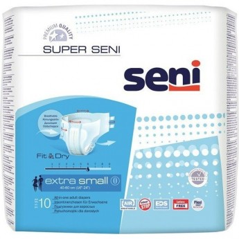 Подгузники для взрослых SUPER SENI EXTRA SMALL, 10 шт