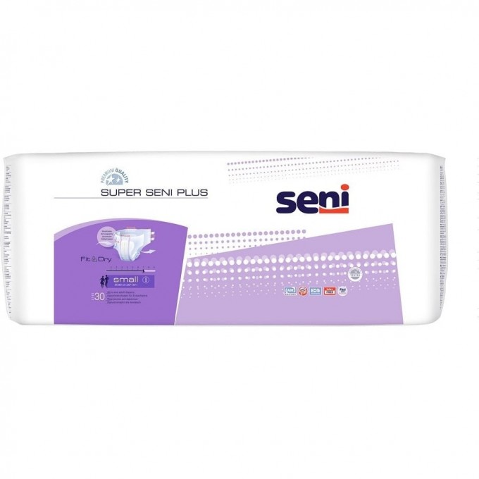 Подгузники для взрослых SUPER SENI PLUS SMALL, 30 шт SE-094-SM30-A02